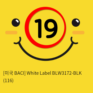 [미국 BACI] White Label BLW3172-BLK (116)