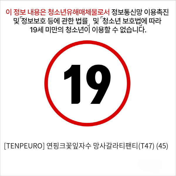 [TENPEURO] 연핑크꽃잎자수 망사갈라티팬티(T47) (45)