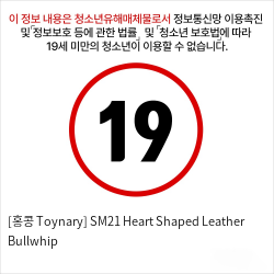 [홍콩 Toynary] SM21 Heart Shaped Leather Bullwhip